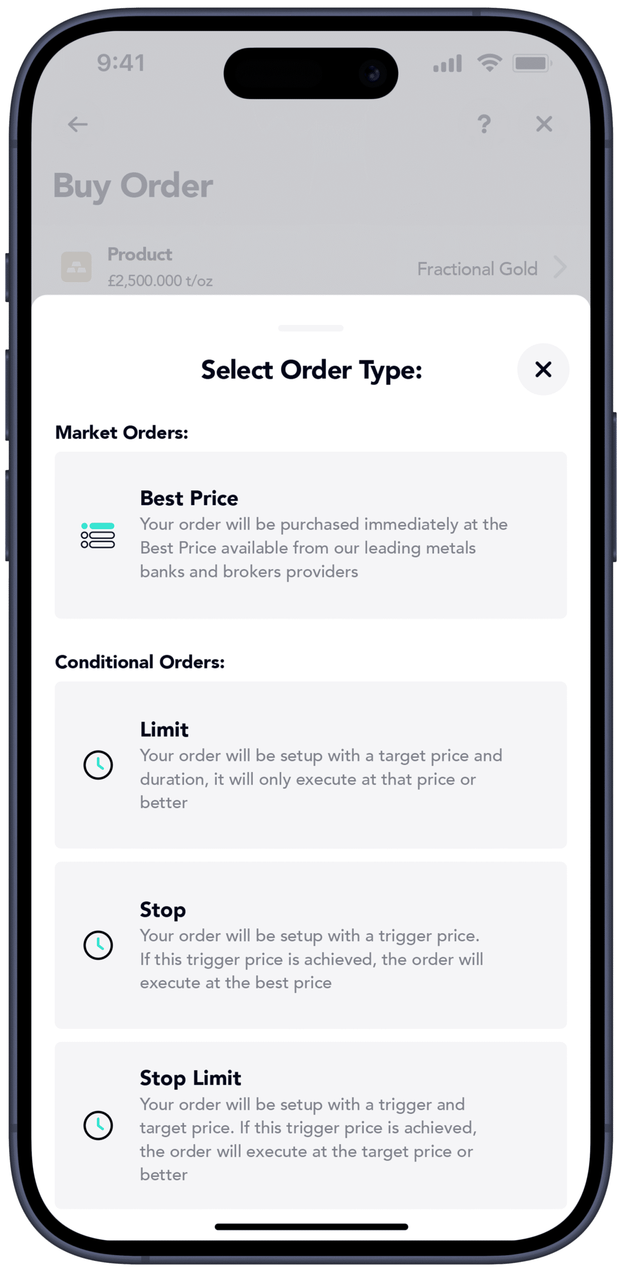 Conditional Orders