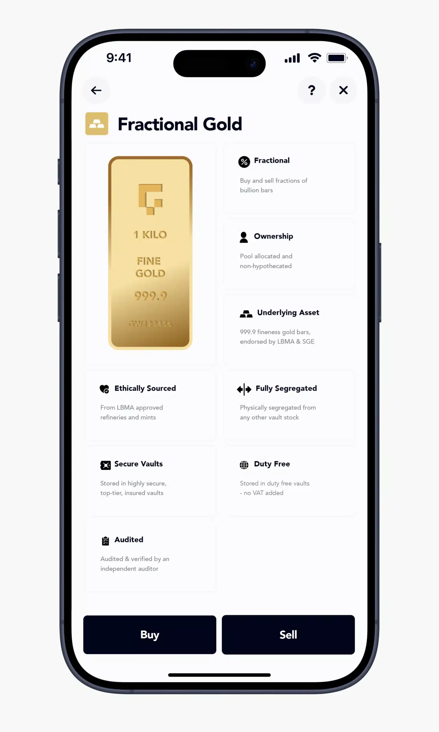 App - Fractional Gold