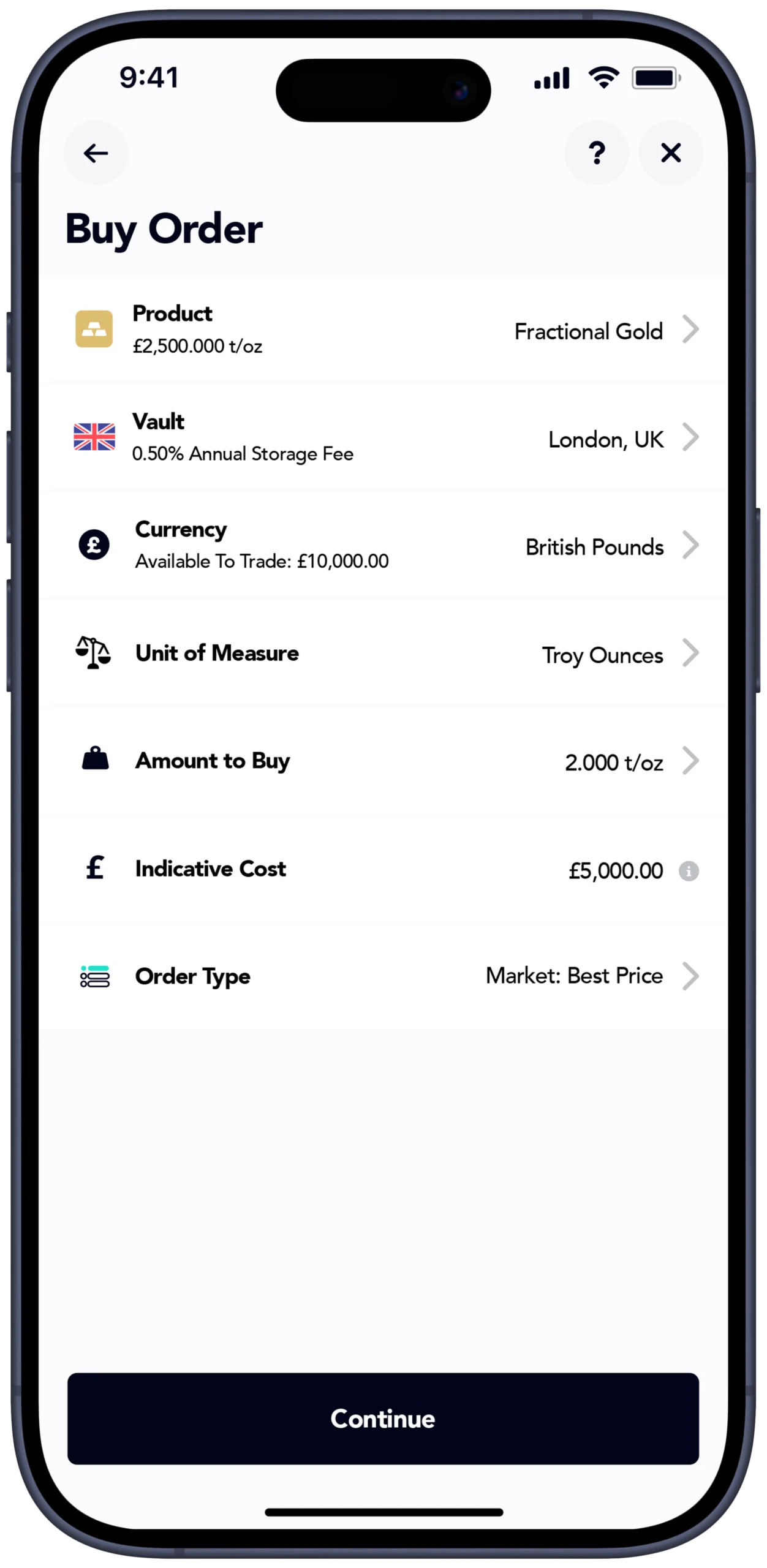 Buy Order